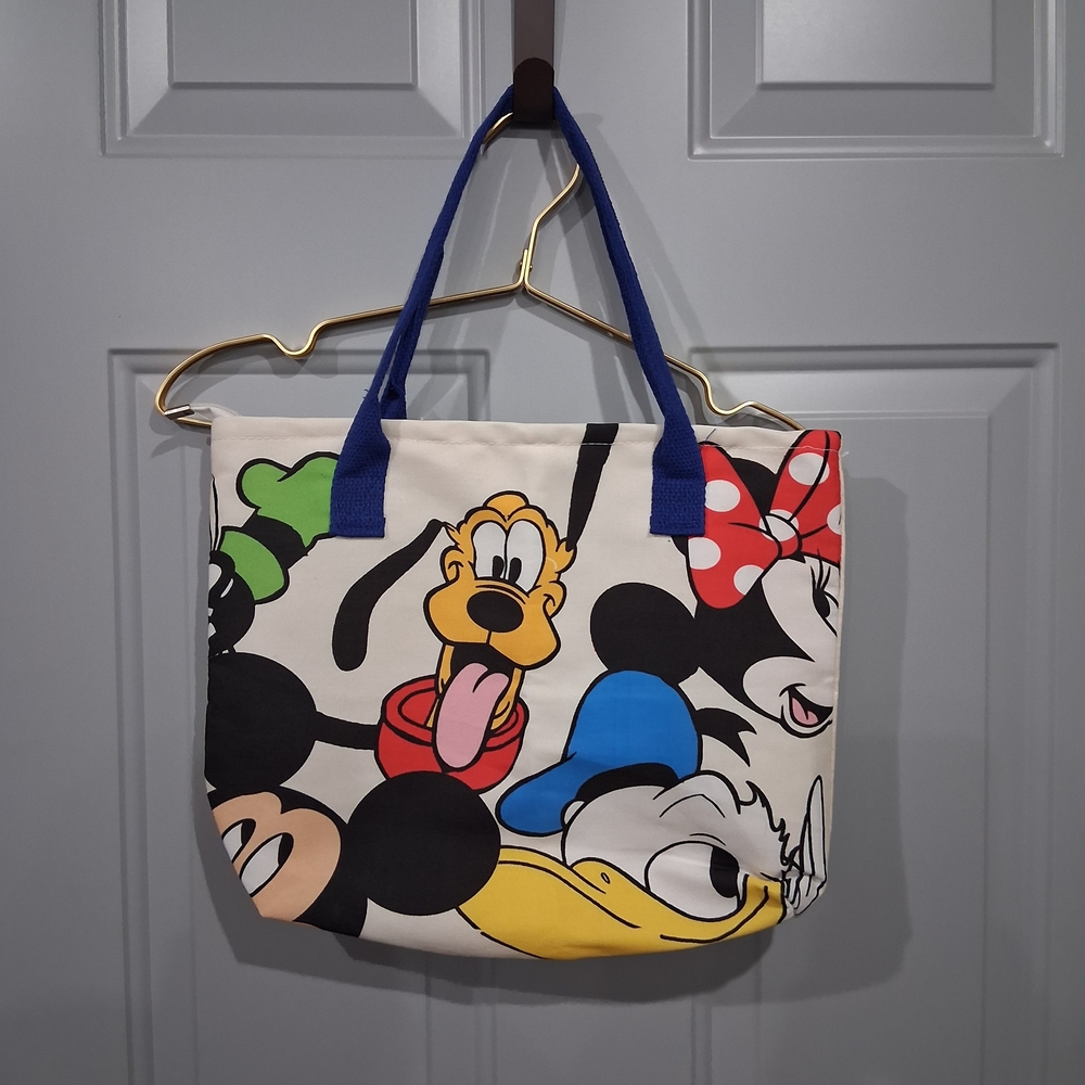 Disney Character Print Tote Bag - Multicolor